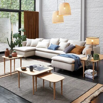 LA REDOUTE INTERIEURS Canapé-lit Ivete - Modulaire, fabriqué en France, lin/viscose LA REDOUTE INTERIEURS Canapé-lit Ivete - Modulaire, fabriqué en France, lin/viscose