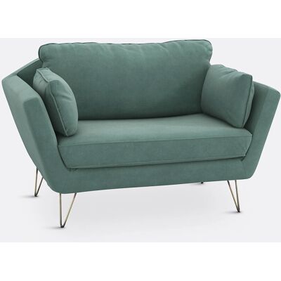 La Redoute Intérieurs - Topim - Velluto Grigio-Turquoise - Armchair La Redoute Intérieurs - Topim - Velluto Grigio-Turquoise - Armchair