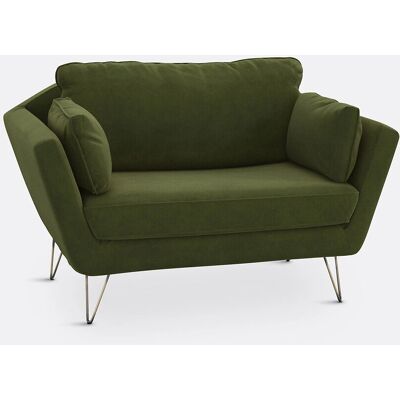 La Redoute Intérieurs - Topim - Verde oliva - Terciopelo - Sillón La Redoute Intérieurs - Topim - Verde oliva - Terciopelo - Sillón