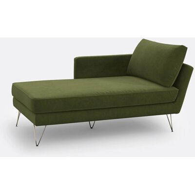 La Redoute Intérieurs - Topim - Βελούδο - Πράσινο ελιάς - Chaise longue La Redoute Intérieurs - Topim - Βελούδο - Πράσινο ελιάς - Chaise longue
