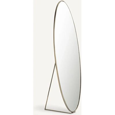 Specchio ovale in metallo Koban - 170cm da terra Specchio ovale in metallo Koban - 170cm da terra