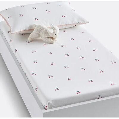 LA REDOUTE INTERIEURS Sábana bajera de algodón orgánico Griotte - Cuna y cama grande LA REDOUTE INTERIEURS Sábana bajera de algodón orgánico Griotte - Cuna y cama grande