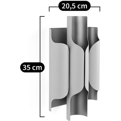 Aplique Henrio - Estilo años 70 - Metal negro - Iluminación de pared Aplique Henrio - Estilo años 70 - Metal negro - Iluminación de pared