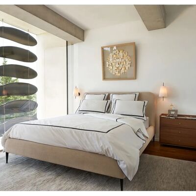 Letto Oscar Beige di Emmanuel Gallina - Design Italiano Sostenibile Letto Oscar Beige di Emmanuel Gallina - Design Italiano Sostenibile