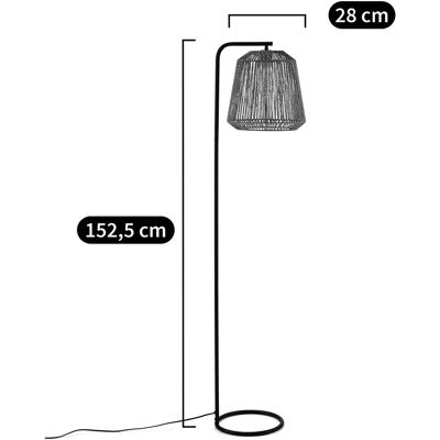 LA REDOUTE INTERIEURS Yaku Lámpara de pie de cáñamo - Lámpara de pie LA REDOUTE INTERIEURS Yaku Lámpara de pie de cáñamo - Lámpara de pie
