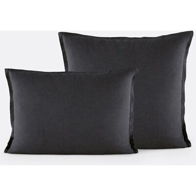 La Redoute Intérieurs - Linot - Negro - Funda de almohada La Redoute Intérieurs - Linot - Negro - Funda de almohada