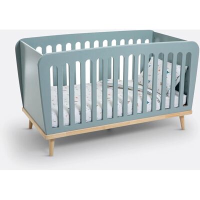 LA REDOUTE INTERIEURS - Cuna evolutiva - Azul - 70x140cm - Cuna 3 en 1 LA REDOUTE INTERIEURS - Cuna evolutiva - Azul - 70x140cm - Cuna 3 en 1