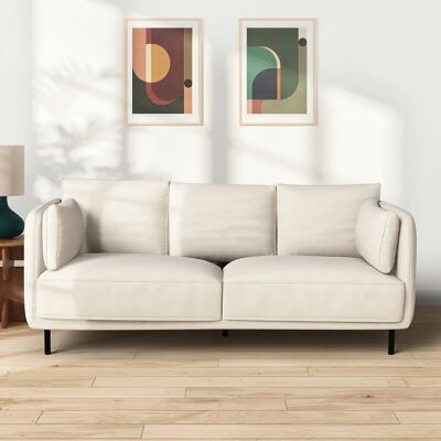 LA REDOUTE INTERIEURS Sofá Victor - Moderno, Tela texturizada, Hecho en Francia LA REDOUTE INTERIEURS Sofá Victor - Moderno, Tela texturizada, Hecho en Francia