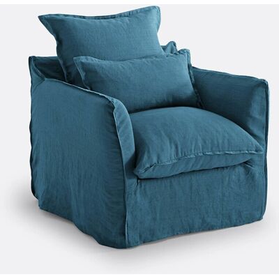 Funda de sillón Odna - Azul - La Redoute Interieurs Funda de sillón Odna - Azul - La Redoute Interieurs
