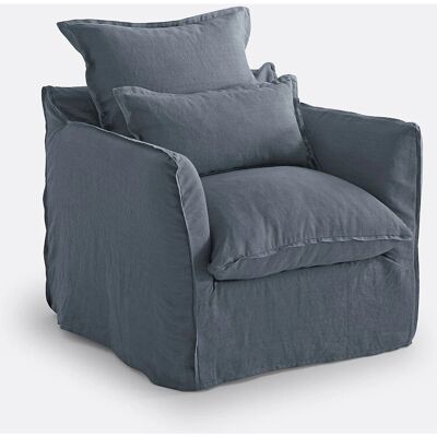 La Redoute Interieurs - Odna - Μπλε - Armchair cover La Redoute Interieurs - Odna - Μπλε - Armchair cover