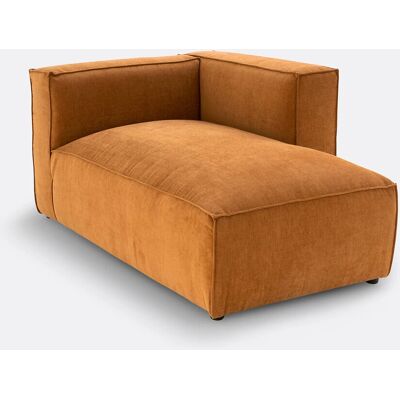 La Redoute Interieurs - Seven - Velvet textured - Chaise longue La Redoute Interieurs - Seven - Velvet textured - Chaise longue