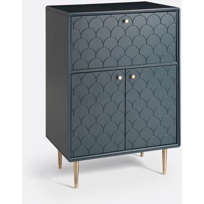 La Redoute Interiors Blu Luxore Mobile Bar - Arredo Bar La Redoute Interiors Blu Luxore Mobile Bar - Arredo Bar