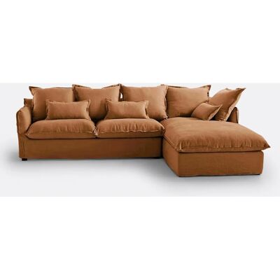 La Redoute Interieurs - Odna - Braun - Linen - Sofa slipcover La Redoute Interieurs - Odna - Braun - Linen - Sofa slipcover
