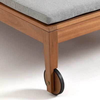 LA REDOUTE INTERIEURS Διπλό κρεβάτι ήλιου από ευκάλυπτο - Lounge chair LA REDOUTE INTERIEURS Διπλό κρεβάτι ήλιου από ευκάλυπτο - Lounge chair