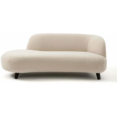 AM.PM Chaise Longue Beige de poliéster bouclé, Rosebury AM.PM Chaise Longue Beige de poliéster bouclé, Rosebury