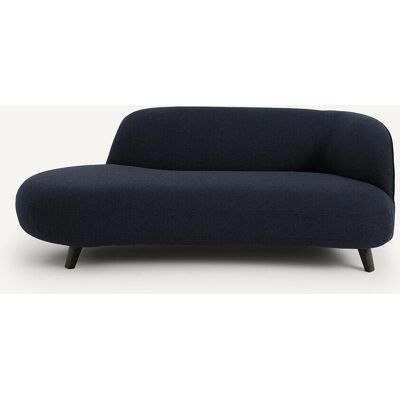 Divano Rosebury Blu in Tessuto Bouclé - Chaise Longue Divano Rosebury Blu in Tessuto Bouclé - Chaise Longue