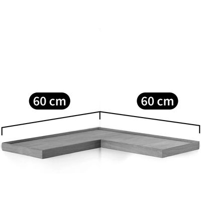 Am.pm Γωνιακό ραφί Tidder - FSC δρυς, Μπεζ, 60cm Am.pm Γωνιακό ραφί Tidder - FSC δρυς, Μπεζ, 60cm