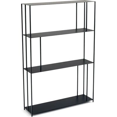 Am.pm Libreria in metallo 117cm Parallel XS sottile Nera - Librería Am.pm Libreria in metallo 117cm Parallel XS sottile Nera - Librería
