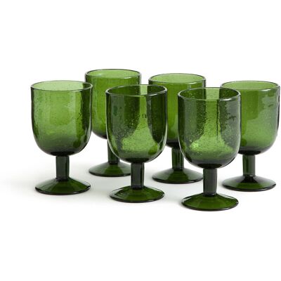 LA REDOUTE INTERIEURS Lot de Verres à Bulles Bleus - Verrerie LA REDOUTE INTERIEURS Lot de Verres à Bulles Bleus - Verrerie