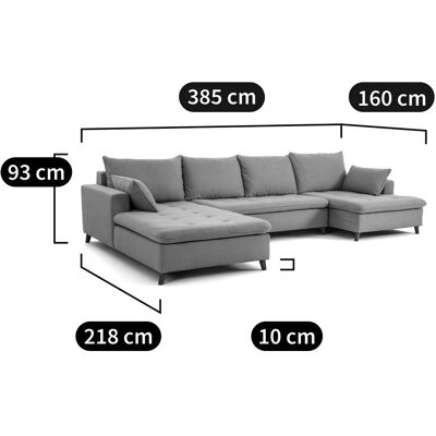 LA REDOUTE INTERIEURS Sofá Esquinero Milare - Mueble Texturizado Moderno LA REDOUTE INTERIEURS Sofá Esquinero Milare - Mueble Texturizado Moderno