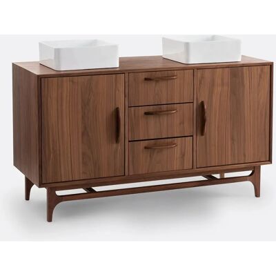 La Redoute Intérieurs Mueble de lavabo Larsen Nogal - Mueble para lavabo La Redoute Intérieurs Mueble de lavabo Larsen Nogal - Mueble para lavabo