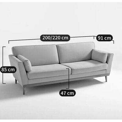 Sofá Tasie de LA REDOUTE INTERIEURS - 3-4 Plazas - Gris Sofá Tasie de LA REDOUTE INTERIEURS - 3-4 Plazas - Gris