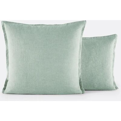Funda de Almohada de Lino Lavado Linot - 63x63cm - Blanco Funda de Almohada de Lino Lavado Linot - 63x63cm - Blanco