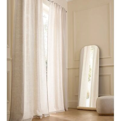 Tenda in lino lavato AM.PM con bordo a pieghe - Tenda Tenda in lino lavato AM.PM con bordo a pieghe - Tenda