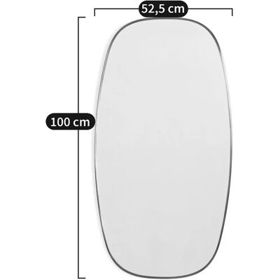 Specchio rettangolare in ottone anticato Caligone - 100cm - Specchio Specchio rettangolare in ottone anticato Caligone - 100cm - Specchio