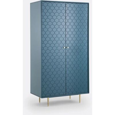 La Redoute Interieurs Luxore Armadio Blu - Wardrobe La Redoute Interieurs Luxore Armadio Blu - Wardrobe