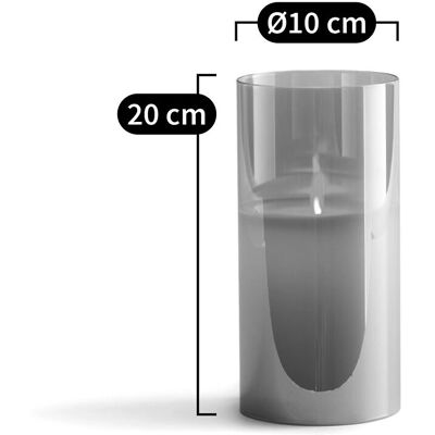 Am.pm Vela LED - Grigio - Candela LED - 20cm Am.pm Vela LED - Grigio - Candela LED - 20cm