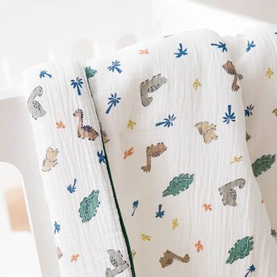 La Redoute Couverture bébé en mousseline de coton Dino - Couverture bébé La Redoute Couverture bébé en mousseline de coton Dino - Couverture bébé