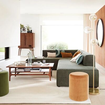 LA REDOUTE INTERIEURS Polina Pouf en Velours - Pouf LA REDOUTE INTERIEURS Polina Pouf en Velours - Pouf