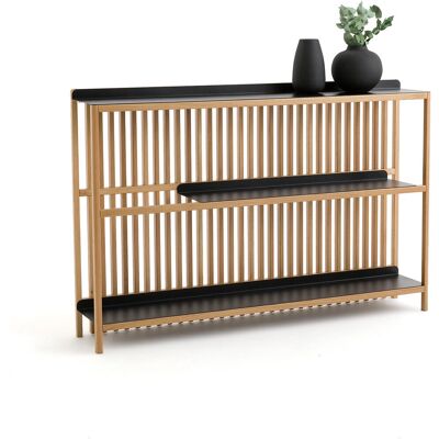 LA REDOUTE INTERIEURS Jac Console en Chêne Massif et Acier - Console LA REDOUTE INTERIEURS Jac Console en Chêne Massif et Acier - Console