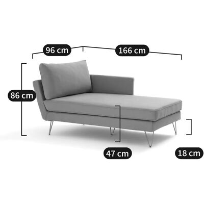 LA REDOUTE INTERIEURS Sofá Esquina Terciopelo Topim - Chaise Longue LA REDOUTE INTERIEURS Sofá Esquina Terciopelo Topim - Chaise Longue