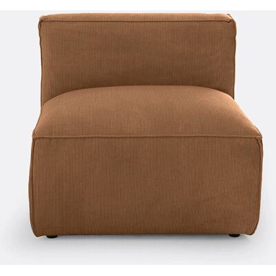 Sillón modular La Redoute Interieurs - Terciopelo, Marrón - Muebles para el hogar Sillón modular La Redoute Interieurs - Terciopelo, Marrón - Muebles para el hogar