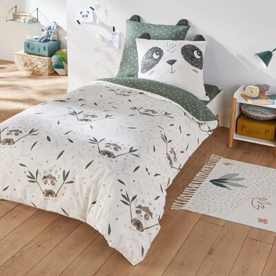 Ropa de cama Panda Mania de La Redoute Interiors - 140x200 cm Caqui Ropa de cama Panda Mania de La Redoute Interiors - 140x200 cm Caqui