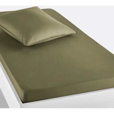 La Redoute Interieurs Sábana Bajera - Algodón, Verde, 90x190 - Ropa de cama La Redoute Interieurs Sábana Bajera - Algodón, Verde, 90x190 - Ropa de cama
