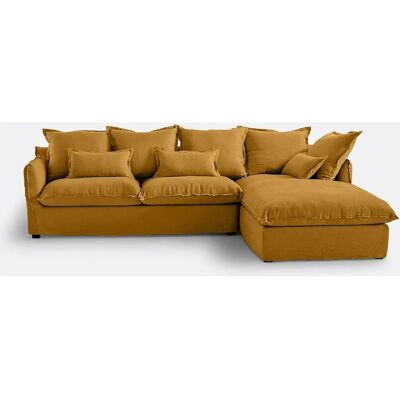LA REDOUTE INTERIEURS Sofá cama esquina - Lino arrugado, Bultex LA REDOUTE INTERIEURS Sofá cama esquina - Lino arrugado, Bultex