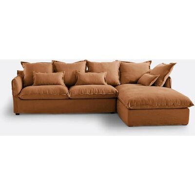 LA REDOUTE INTERIEURS - Odna - Marrón - Lino - Sofá cama LA REDOUTE INTERIEURS - Odna - Marrón - Lino - Sofá cama