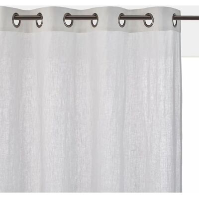Cortina de lino lavado Onega de La Redoute Interieurs - 180x135cm, Gris, Ojales Cortina de lino lavado Onega de La Redoute Interieurs - 180x135cm, Gris, Ojales