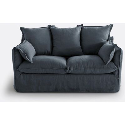 LA REDOUTE INTERIEURS - Odna - Azul índigo - Lino - Sofá LA REDOUTE INTERIEURS - Odna - Azul índigo - Lino - Sofá