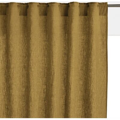 Cortina de lino lavado Onega - 180x135cm - Natural, Bloquea Luz Cortina de lino lavado Onega - 180x135cm - Natural, Bloquea Luz