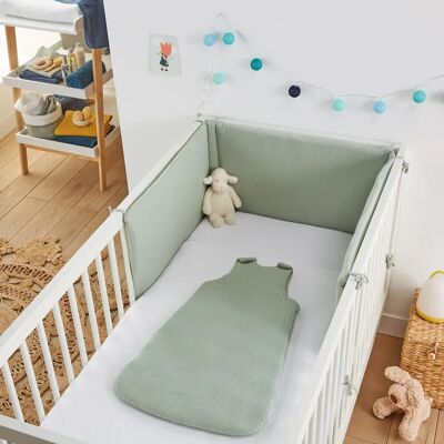 LA REDOUTE INTERIEURS Protecteur de lit bébé en gaze de coton - Léger, Souple, Panneaux ajustables LA REDOUTE INTERIEURS Protecteur de lit bébé en gaze de coton - Léger, Souple, Panneaux ajustables