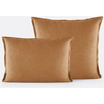 La Redoute Intérieurs Linot - 80x80 cm - marrón - funda de lino pillow cover La Redoute Intérieurs Linot - 80x80 cm - marrón - funda de lino pillow cover