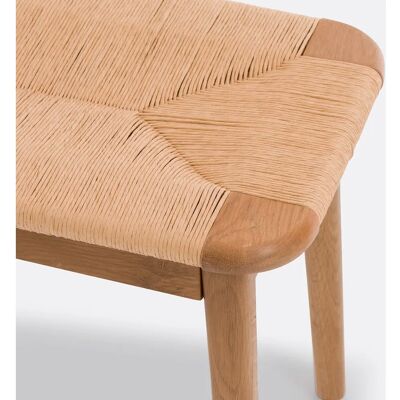 Banco de madera de roble macizo Pipo - Mueble para 2 personas Banco de madera de roble macizo Pipo - Mueble para 2 personas