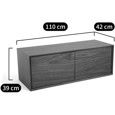 Am.pm Sistema modulare di scaffali in noce - XL Am.pm Sistema modulare di scaffali in noce - XL
