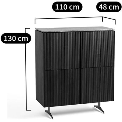 Am.pm Jakto Καρυδιά και Τραβερτίνη Μπαρ - Bar Cabinet Am.pm Jakto Καρυδιά και Τραβερτίνη Μπαρ - Bar Cabinet