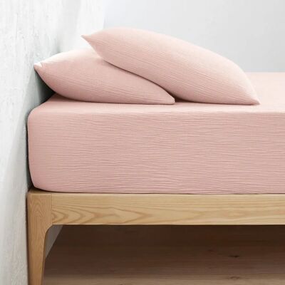 La Redoute Interieurs Kumla Sábana ajustable de muselina de algodón - Ropa de cama La Redoute Interieurs Kumla Sábana ajustable de muselina de algodón - Ropa de cama