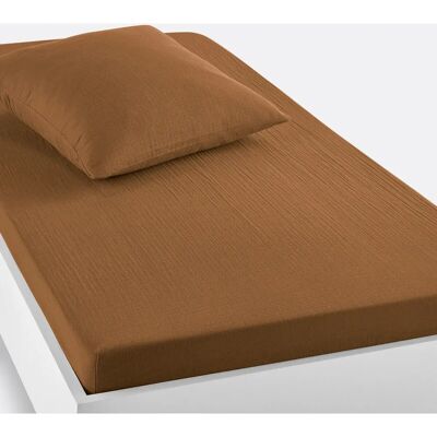 Sábana ajustable Kumla de muselina de algodón de Redoute Interieurs - Ropa de cama infantil Sábana ajustable Kumla de muselina de algodón de Redoute Interieurs - Ropa de cama infantil